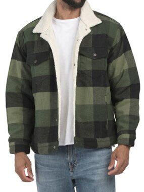 LEVIS Relaxed Fit Plaid Jacket